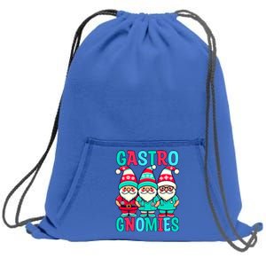 Gastro Christmas Gnomes Nurse Gastroenterologist Doctor Gift Sweatshirt Cinch Pack Bag