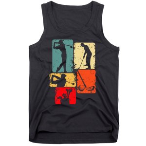 Golf Club Golfer Golfing Tank Top