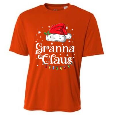 Granna Claus Great Gift Christmas Pajama Family Matching Xmas Gift Cooling Performance Crew T-Shirt