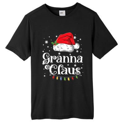 Granna Claus Great Gift Christmas Pajama Family Matching Xmas Gift Tall Fusion ChromaSoft Performance T-Shirt