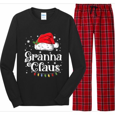 Granna Claus Great Gift Christmas Pajama Family Matching Xmas Gift Long Sleeve Pajama Set