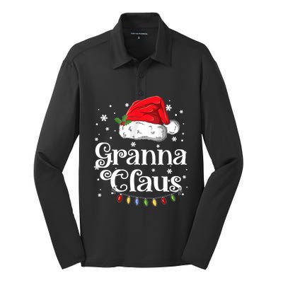 Granna Claus Great Gift Christmas Pajama Family Matching Xmas Gift Silk Touch Performance Long Sleeve Polo