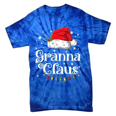 Granna Claus Great Gift Christmas Pajama Family Matching Xmas Gift Tie-Dye T-Shirt