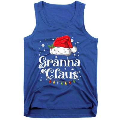 Granna Claus Great Gift Christmas Pajama Family Matching Xmas Gift Tank Top