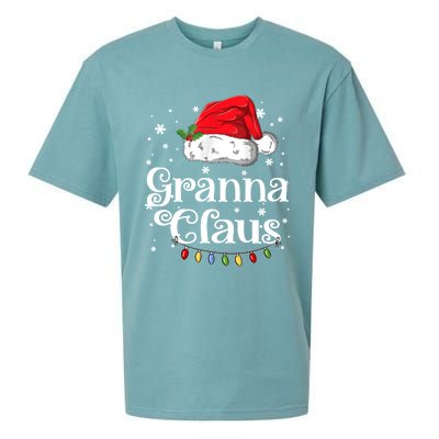 Granna Claus Great Gift Christmas Pajama Family Matching Xmas Gift Sueded Cloud Jersey T-Shirt