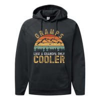 Gramps Cool Gramps Grandpa Gramps Grandfather Performance Fleece Hoodie