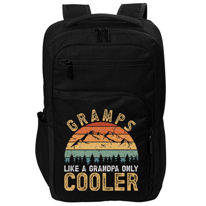 Gramps Cool Gramps Grandpa Gramps Grandfather Impact Tech Backpack