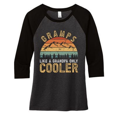 Gramps Cool Gramps Grandpa Gramps Grandfather Women's Tri-Blend 3/4-Sleeve Raglan Shirt