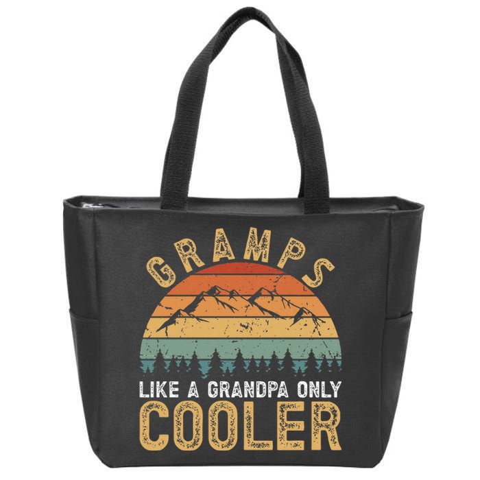 Gramps Cool Gramps Grandpa Gramps Grandfather Zip Tote Bag