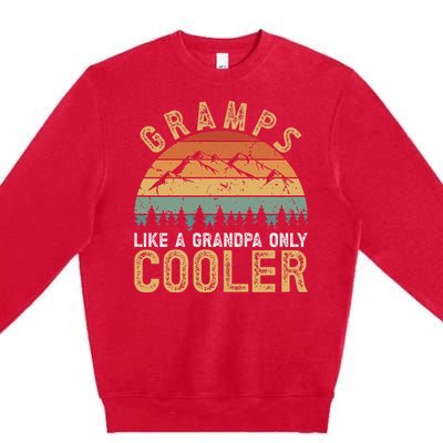 Gramps Cool Gramps Grandpa Gramps Grandfather Premium Crewneck Sweatshirt