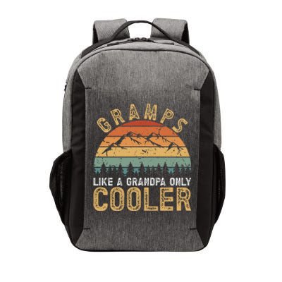 Gramps Cool Gramps Grandpa Gramps Grandfather Vector Backpack