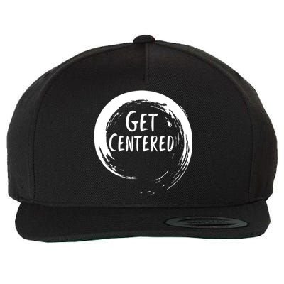 Get Centered Wool Snapback Cap