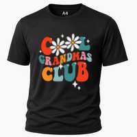 Groovy Cool Grandmas Club Funny Smile Cooling Performance Crew T-Shirt