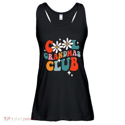 Groovy Cool Grandmas Club Funny Smile Ladies Essential Flowy Tank