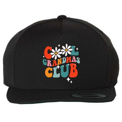 Groovy Cool Grandmas Club Funny Smile Wool Snapback Cap