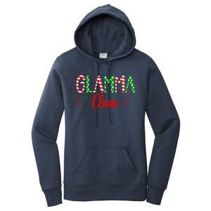 Glamma Claus Gift Family Matching Christmas Pajamas Gift Women's Pullover Hoodie