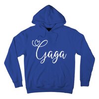 Gaga Cute Heart Grandma Gift Hoodie