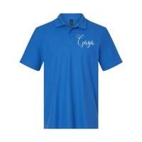 Gaga Cute Heart Grandma Gift Softstyle Adult Sport Polo