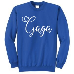 Gaga Cute Heart Grandma Gift Tall Sweatshirt