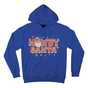 Groovy Christmas Howdy Santa Xmas Cute Cow Santa Claus Cute Gift Hoodie