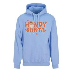 Groovy Christmas Howdy Santa Xmas Cute Cow Santa Claus Cute Gift Unisex Surf Hoodie