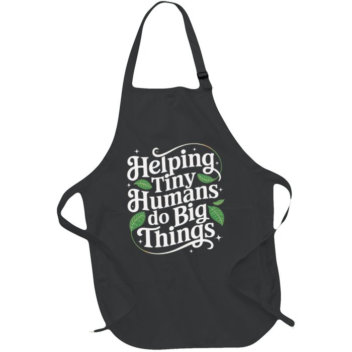 Groovy Cute Helping Tiny Humans Do Big Things funny Apron