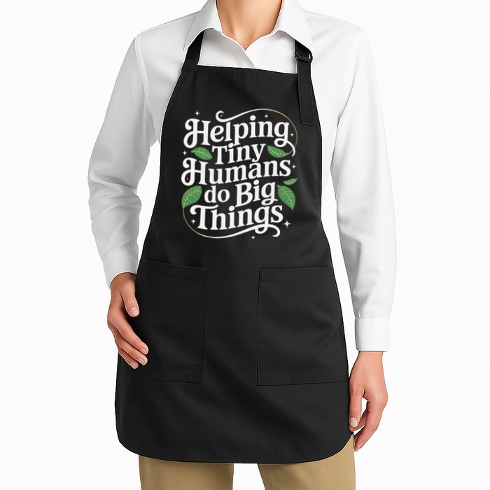 Groovy Cute Helping Tiny Humans Do Big Things funny Apron