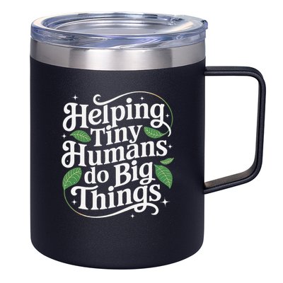 Groovy Cute Helping Tiny Humans Do Big Things funny 12oz Stainless Steel Coffee Mug