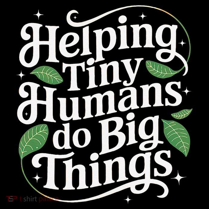 Groovy Cute Helping Tiny Humans Do Big Things funny Poster