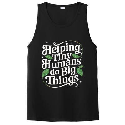 Groovy Cute Helping Tiny Humans Do Big Things funny PosiCharge Competitor Tank