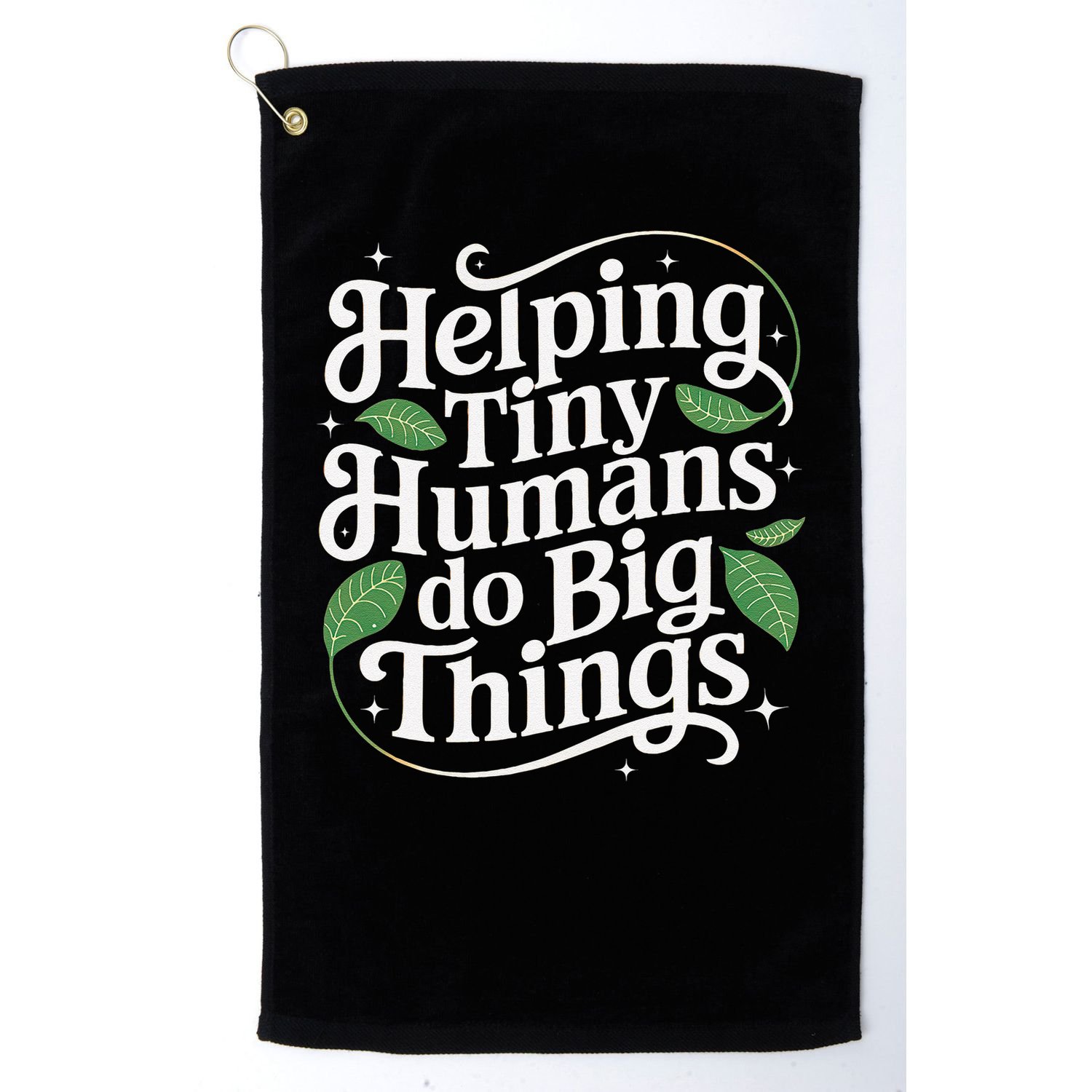 Groovy Cute Helping Tiny Humans Do Big Things funny Golf Towel