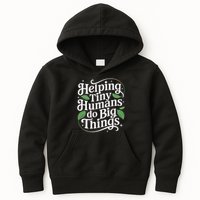 Groovy Cute Helping Tiny Humans Do Big Things funny Kids Hoodie