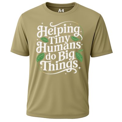 Groovy Cute Helping Tiny Humans Do Big Things funny Performance Shirt
