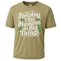 Groovy Cute Helping Tiny Humans Do Big Things funny Performance Shirt