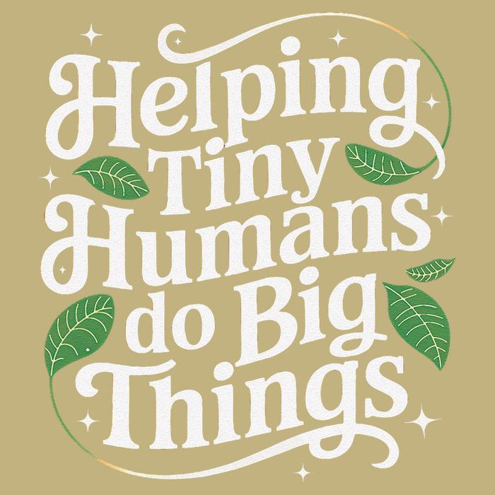 Groovy Cute Helping Tiny Humans Do Big Things funny Performance Shirt