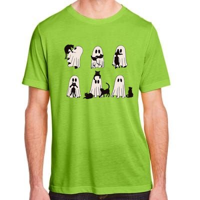 Ghost Cat Halloween Adult ChromaSoft Performance T-Shirt