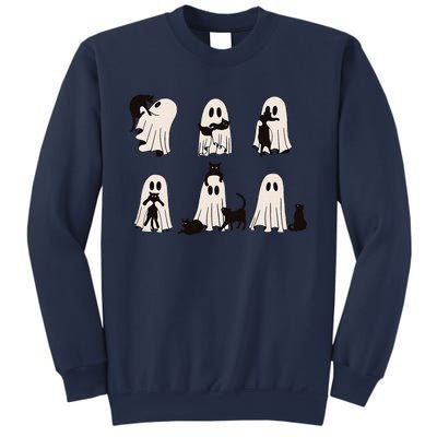 Ghost Cat Halloween Sweatshirt