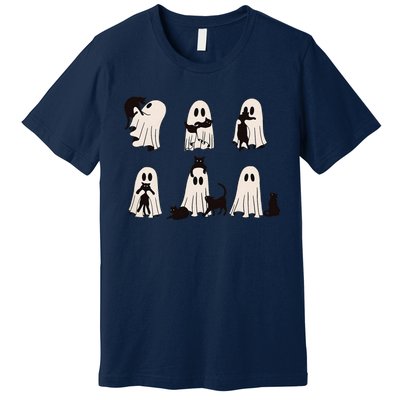 Ghost Cat Halloween Premium T-Shirt