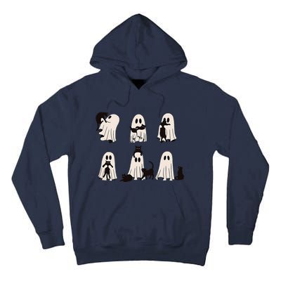 Ghost Cat Halloween Tall Hoodie