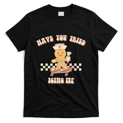 Gingerbread Checker Have You Tried Icing It Registered T-Shirt