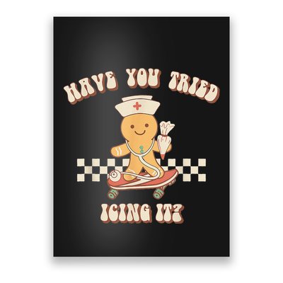 Gingerbread Checker Have You Tried Icing It Registered Poster