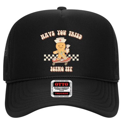 Gingerbread Checker Have You Tried Icing It Registered Trucker Hat