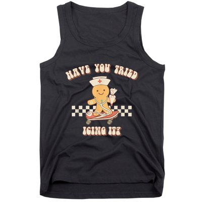 Gingerbread Checker Have You Tried Icing It Registered Tank Top