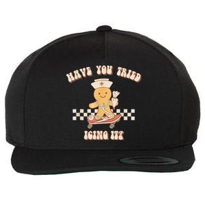 Gingerbread Checker Have You Tried Icing It Registered Wool Snapback Cap