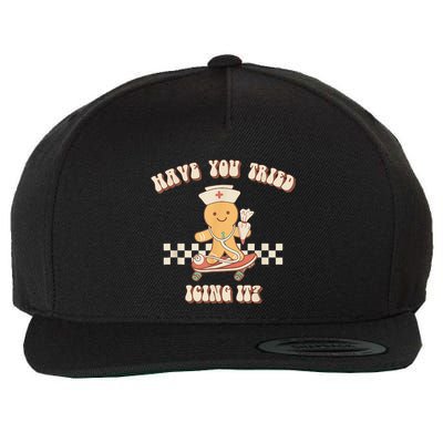 Gingerbread Checker Have You Tried Icing It Registered Wool Snapback Cap