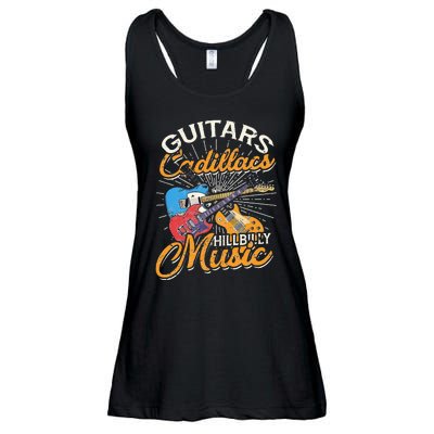 Guitars Cadillacs Hillbilly Music Country Songs And Music Ladies Essential Flowy Tank