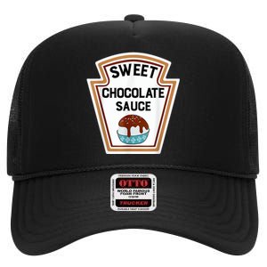 Group Condiments Halloween Costume Sweet Chocolate Sauce High Crown Mesh Back Trucker Hat