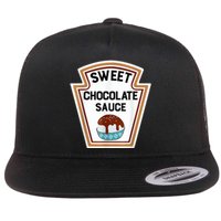 Group Condiments Halloween Costume Sweet Chocolate Sauce Flat Bill Trucker Hat