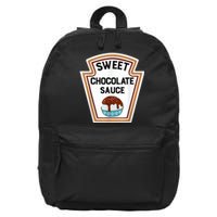 Group Condiments Halloween Costume Sweet Chocolate Sauce 16 in Basic Backpack