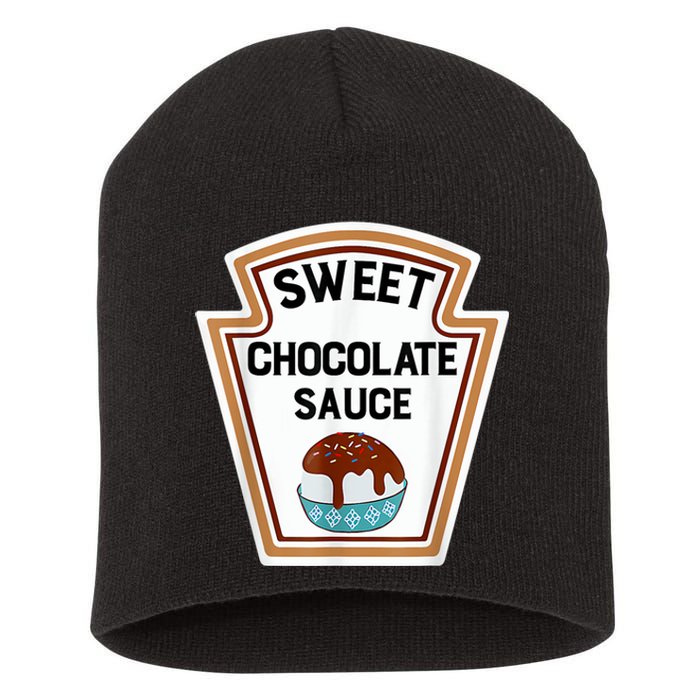 Group Condiments Halloween Costume Sweet Chocolate Sauce Short Acrylic Beanie